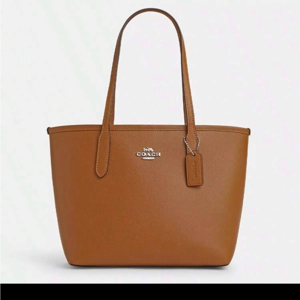 Coach Tan Leather Tote Bag